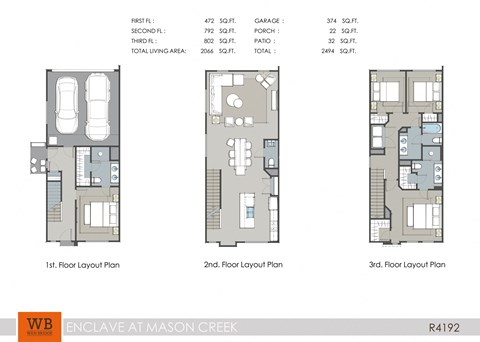 4 bed 3.5 bath A at Enclave at Mason Creek, Katy, TX, 77449